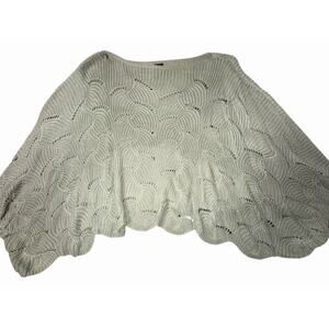 Moon & Madison Cable Knit Sweater Green Large Chunky Textured Pullover